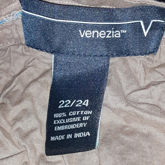 👑22/24 Venezia turquoise beaded tie top jacket - Picture 8 of 8